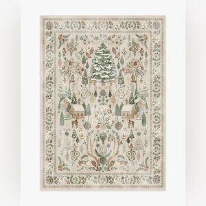 ‼️RARE‼️🎸RUGGABLE🎸🔥NWT🔥Juniper Neutral Tufted Rug Runner Cover 2.5'X12'